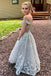 long lace prom dress off-shoulder beaded applique graduation gown dtp114