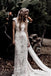 cap sleeve beach wedding gowns sheath ivory lace rustic wedding dresses dtw292
