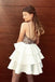 Short Spaghetti Prom Dresses Backless Homecoming Dress With Layered