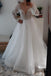 sparkle long sleeve v-neck sequins beach wedding dresses backless bridal gown dtw276