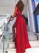 sexy evening dresses with split rose gold sequins long prom dresses dtp898