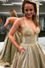 sparkly spaghetti-straps v-neck satin lace up prom pageant dresses dtp531