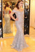 elegant mermaid off the shoulder lace prom evening dress lace up with train dtp530