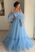 tulle sweetheart a-line prom dresses with long sleeves dtp148