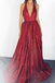plunging neckline long evening gown sexy backless sequin prom dresses dtp151