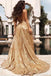 plunging neckline long evening gown sexy backless sequin prom dresses dtp151
