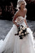 Chic A-line Sweetheart Boho Rustic Wedding Dress With Appliques