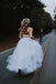 simple country wedding gowns two piece tulle backless wedding dress dtw101