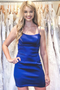 Elegant Tight Royal Blue Short Party Dress Bodycon Homecoming Dress