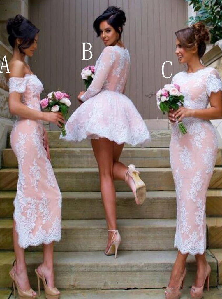 Multi Styles Sheath Bridesmaid Dresses Lace Short Bridesmaid Dresss DTB95 DressTok.co.uk Multi Styles Sheath Bridesmaid Dresses Lace Short Bridesmaid Dresss DTB95 DressTok.co.uk