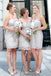 sheath sweetheart above-knee lace short bridesmaid dresses dtb97