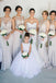 mermaid/trumpet jewel bridesmaid dresses with appliques dtb108