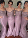 off-the-shoulder mermaid bridesmaid dresses with beading dtb162