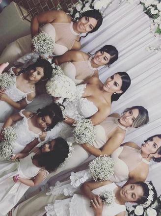 halter mermaid floor-length bridesmaid dresses with split dtb191