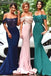 off shoulder mermaid/trumpet long bridesmaid dress with sequins dtb132