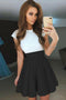 Lace Party Cocktail Mini Dresses Cap Sleeves Prom Dresses