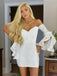 Off-Shoulder White Bodycon Lace Cocktail Party Dress with Bell Sleeves