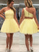 Tulle One Shoulder Sparkly Homecoming Dress, Chic 8th Graduation Dress