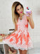 a-line v-neck appliques short/mini cocktail party dress dtp280