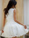 a-line v-neck tulle homecoming dress with appliques dtp285