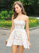 Elegant Strapless Short/Mini Lace Cockatil Party Dress