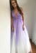 ombre long evening gown plunge neckline lilac ombre backless prom dress dtp179