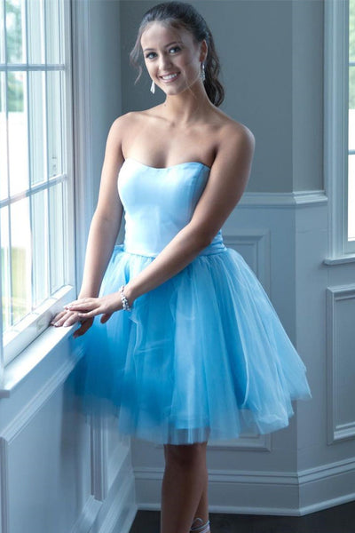 Strapless short deals dresses formal