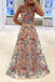 a-line bateau tulle long prom dress with floral embroidery dtp418