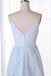 A-Line Lace Homecoming Dress Spaghetti Straps V-neck Short Prom Dress