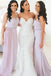spaghetti straps long bridesmaid dresses mermaid wedding guest gowns dtb238