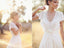 Flowy Flounce Sleeve Beach Wedding Dresses With Appliques