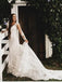 lace appliques long sleeves mermaid wedding dress backless bridal gown dtw364