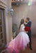 Sparkly Beading Long Sleeve Ombre Wedding Dresses With Layered Bridal Gown