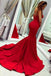 red mermaid prom dress sweetheart sexy long evening dress dtp1044