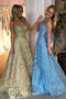 A-Line Strapless Lace Prom Dresses Sleeveless Formal Party Dress