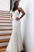 ivory bridal gown with bowknot simple mermaid wedding dress dtw95