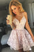 spaghetti straps hi-low asymmetry lace homecoming dress dtp210