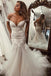 Stunning Offf Shoulder Mermaid Lace Applique Wedding Dresses With Tulle Skirt