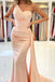 One Shoulder Purple Satin Mermaid Prom Dresses, Simple Formal Evening Gown