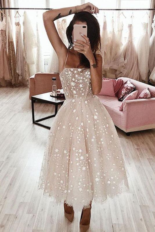 Sparkly Sequins Homecoming Dress Starry Night Short Wedding Gown