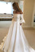 princess off shoulder wedding dresses flare sleeves simple wedding dresses dtw397