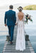 ivory long sleeves sheath backless beach lace wedding dress dtw121