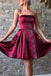 strapless sparkle short prom homecoming dress party dress dth104