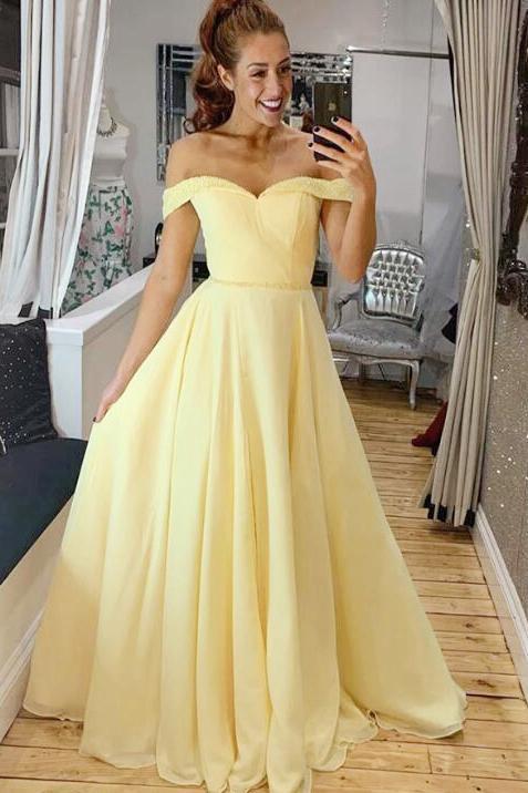 ella light yellow off shoulder formal maxi dress Ella Light Yellow Off Shoulder Formal Maxi Dress - US 18
