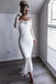 off-shoulder long sleeves hi-low lace mermaid bridesmaid dress dtb211