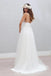 Simple Spaghetti Straps Backless Wedding Dress Tulle Beach Bridal Gown