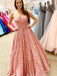 Sweetheart Lace Coral Long Prom Dress, A-line Strapless Pageant Gown