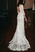 Backless Mermaid Rustic Lace Wedding Dress With Long Sleeves