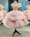 Beautiful Ball Gown Tulle Short Prom Dress, Princess Pink Graduation Dress