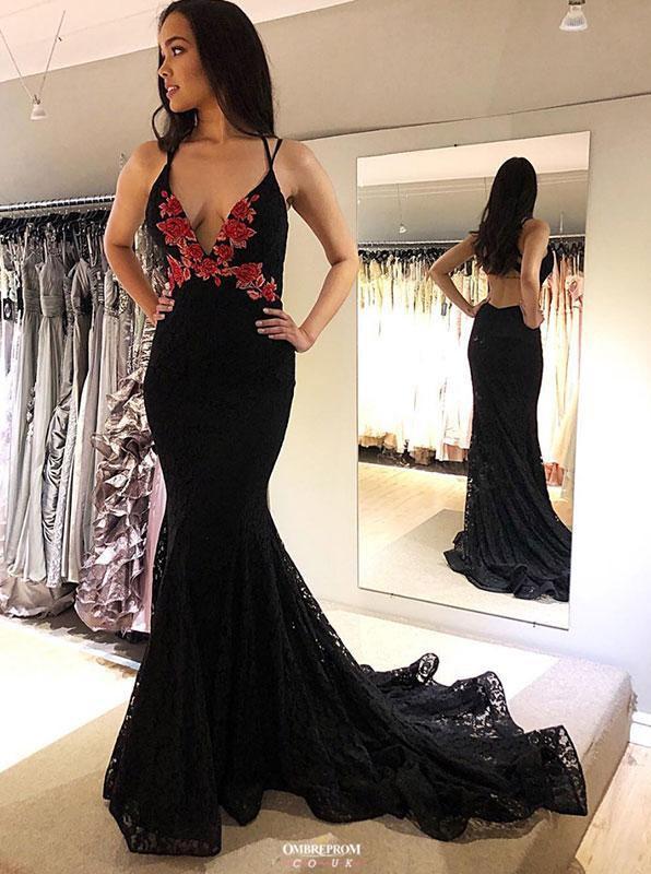Backless black dresses for outlet evening